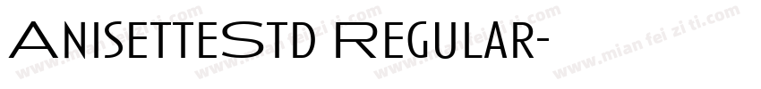 AnisetteStd Regular字体转换